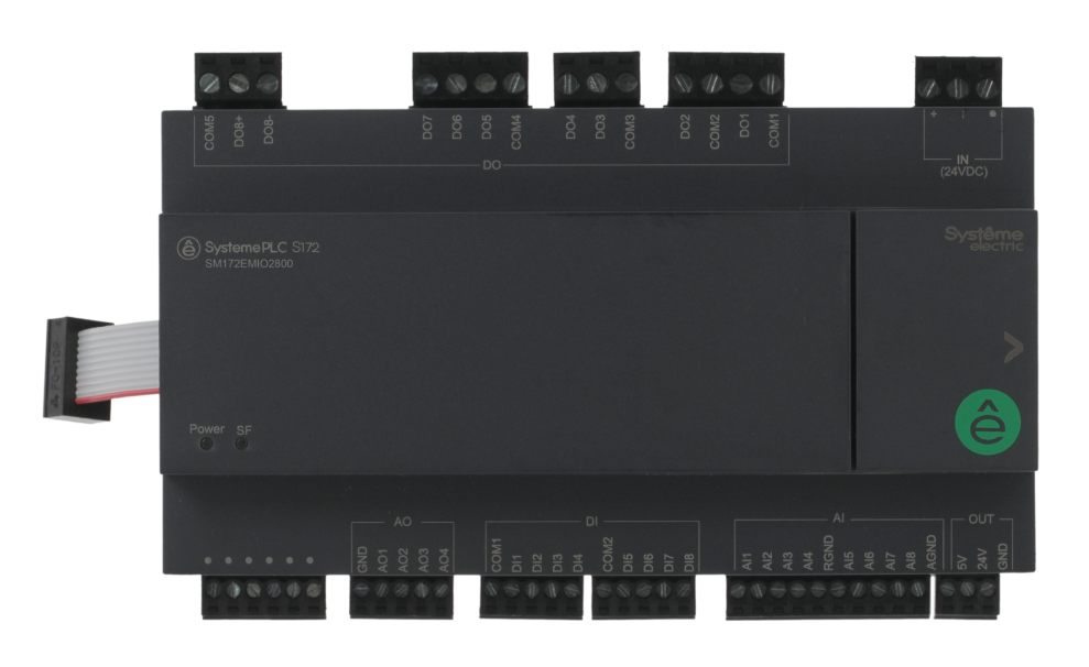 Systeme Electric Смешанный модуль ввода/вывода; 24 VDC; 28 IO: 8 DI, 8 DO (реле), 8 AI, 4 AO фото