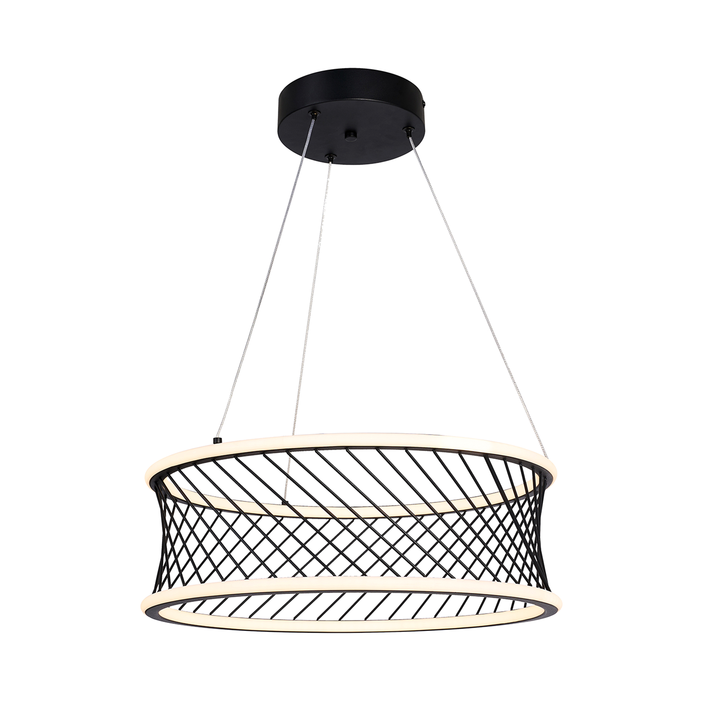 F-Promo 4436-2P, подвесная люстра, D460xH210/1200, LEDx80W, 4300LM, 3000-6000K, included, remote control фото