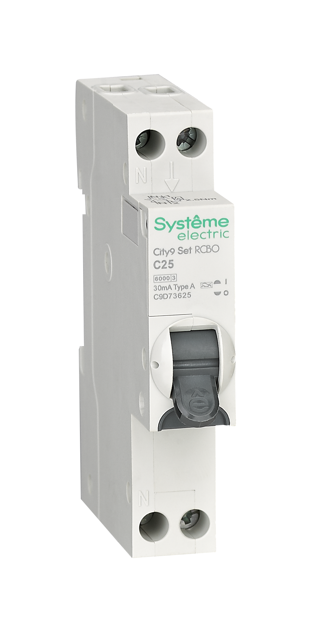 Systeme Electric City9 АВДТ 1П+Н C25 6000A 30мА A 18мм фото