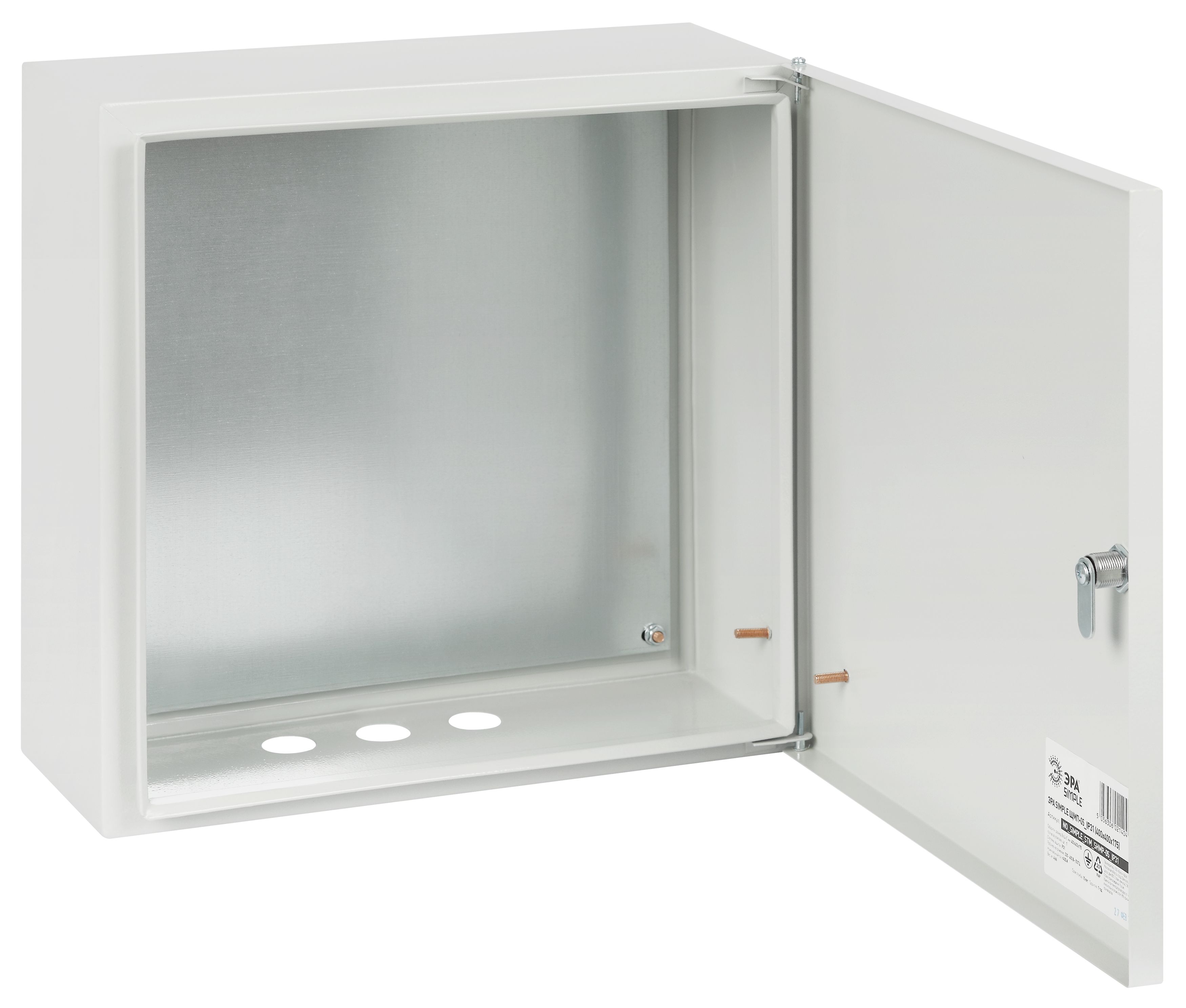 ЭРА Корпус металлический SIMPLE ЩМП-05 (400х400х175) IP31 УХЛ3 серый фото