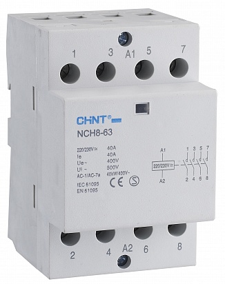 CHINT Контактор модульный NCH8-20/22 20A 2НЗ+2НО AC220/230В 50Гц (R) фото