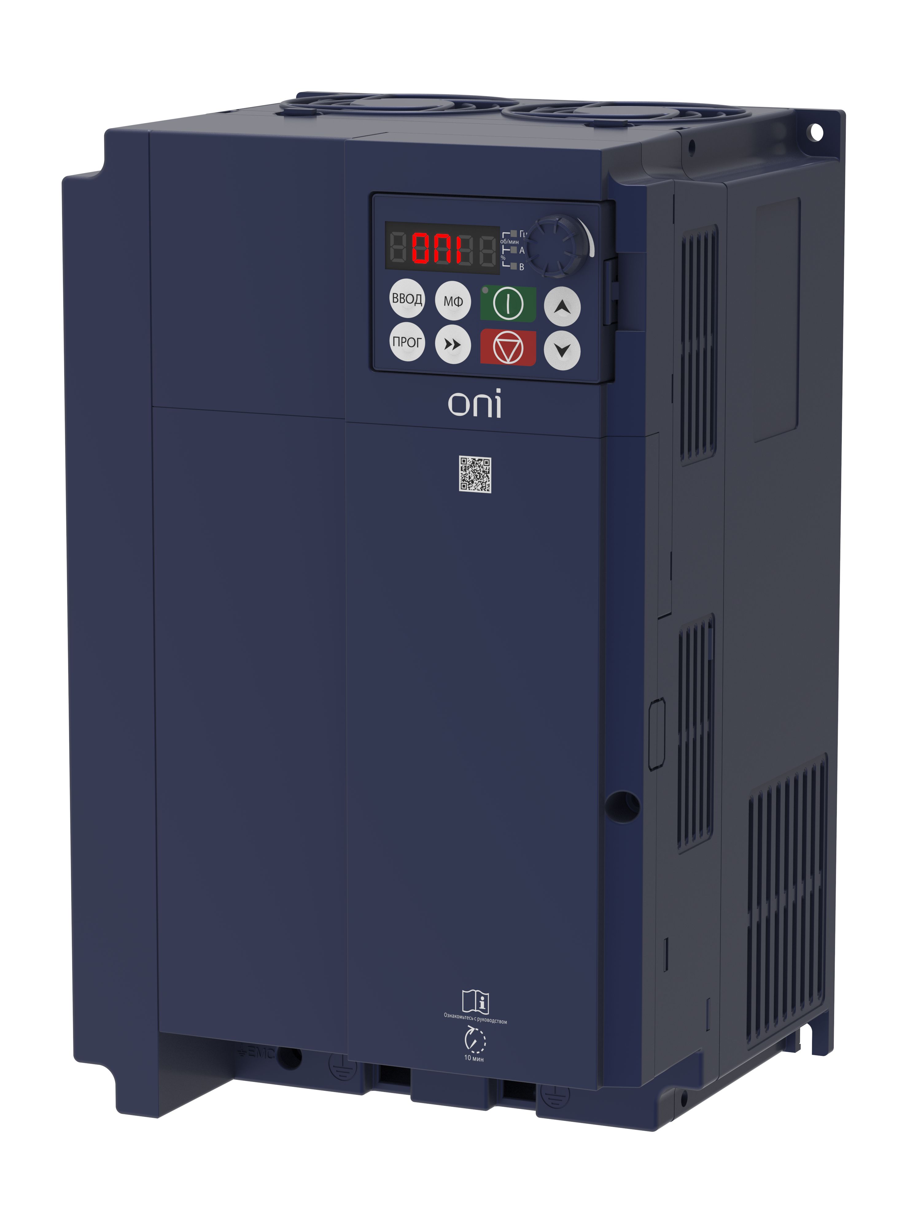 IEK ONI Преобразователь частоты FC-430 380В 3Ф 18,5-22кВт 38-45А встроенный тормозной модуль. фото