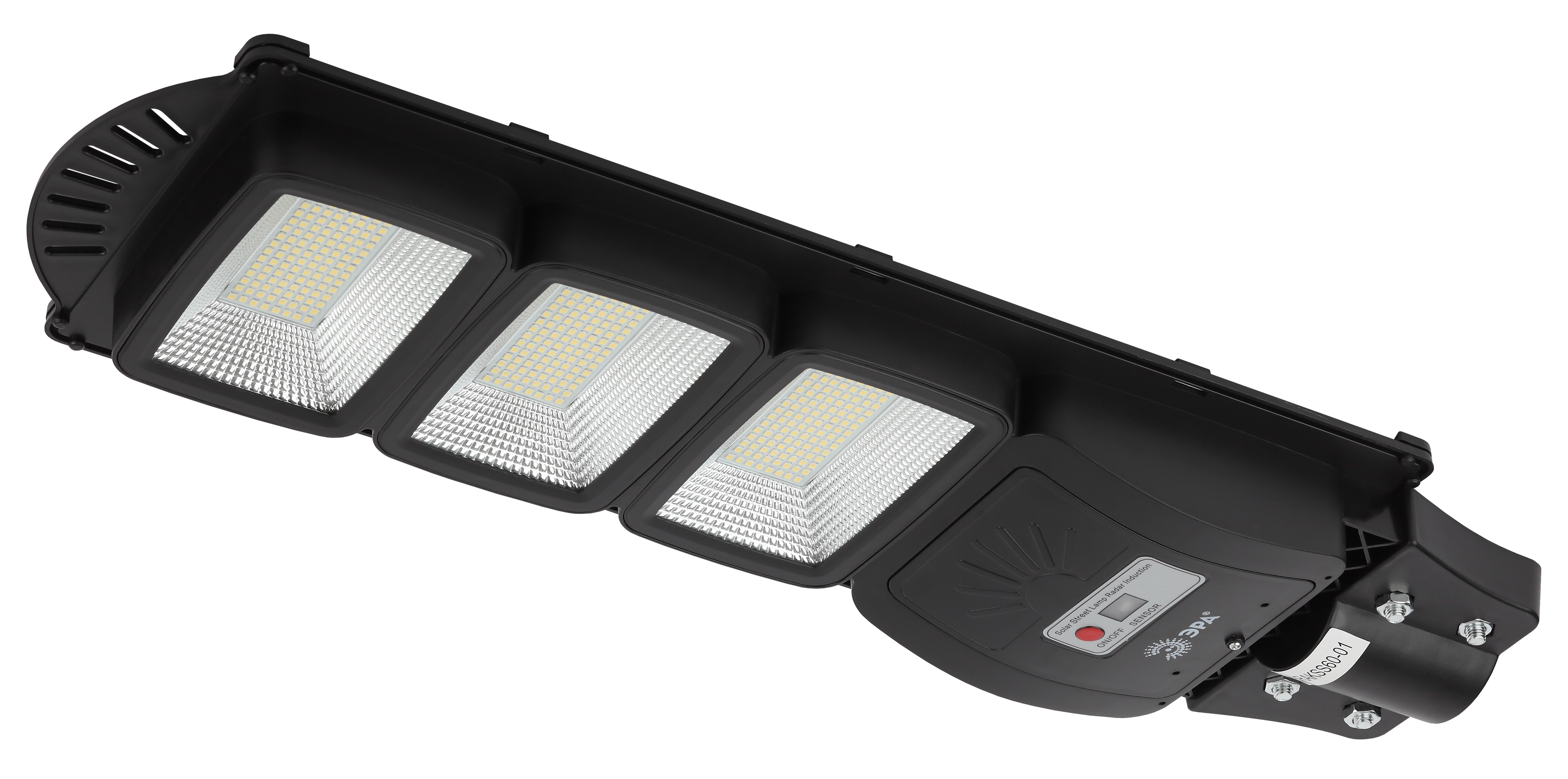 ЭРА Консольный светильник на солн. бат.,SMD, 60W, с датч. движ., ПДУ,1000lm, 5000К, IP65 (6/90) фото