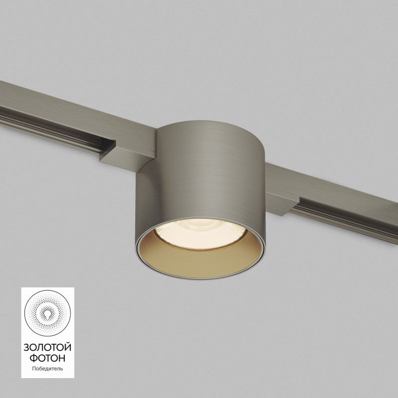Denkirs DK5743-DN Светильник для трека SHINE SPOT со светодиодом, D70*H60, 48V DC, 8W, RA≥90, 3000K, IP20, темный никель, алюминий фото