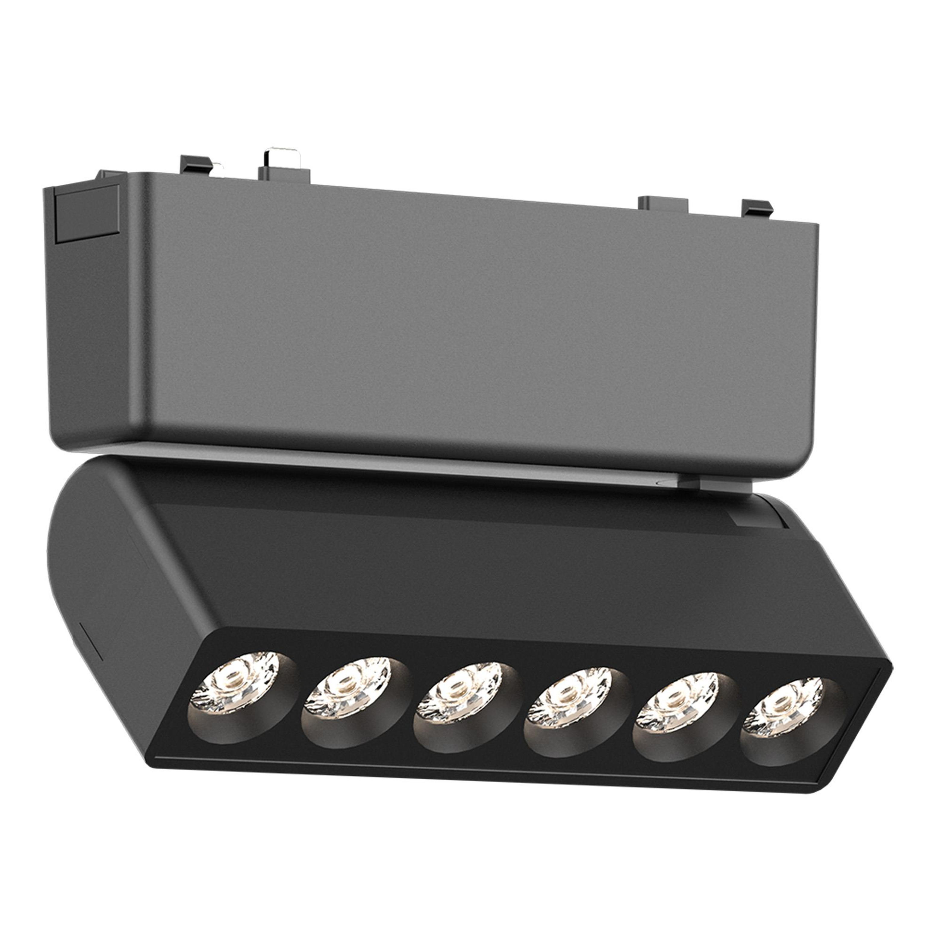 ST LUCE ST675.446.06 Магнитный трековый светильник Черный LED 1*6W 4000K 360Lm Ra>90 >90 IP20 L122xW26xH81 48V фото