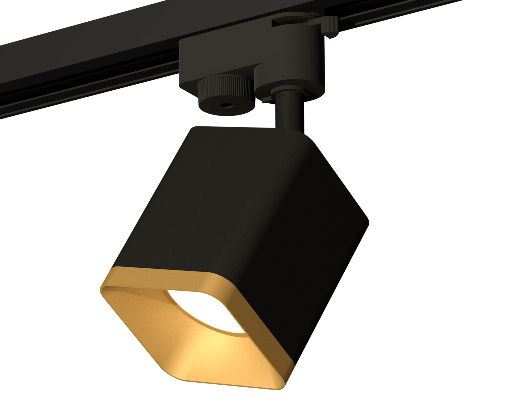 Ambrella Комплект трекового светильника XT7813003 SBK/SGD черный песок/золото песок MR16 GU5.3 (A2521, C7813, N7704) фото