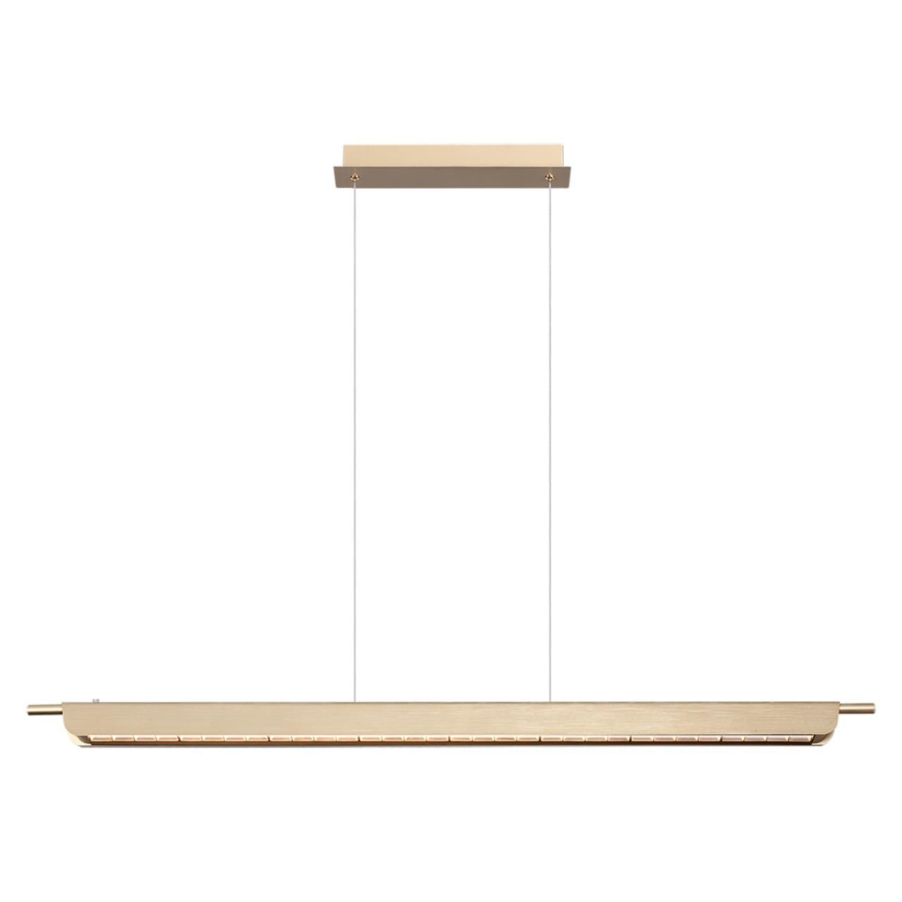 Odeon Light 7018/40LA HIGHTECH ODL25 Подвесной светильник c сенсорн. вкл. цв. тем-ры 2700-4000-5500K металл/акрил под латунь брашинг IP20 40W CRI 90 2 фото