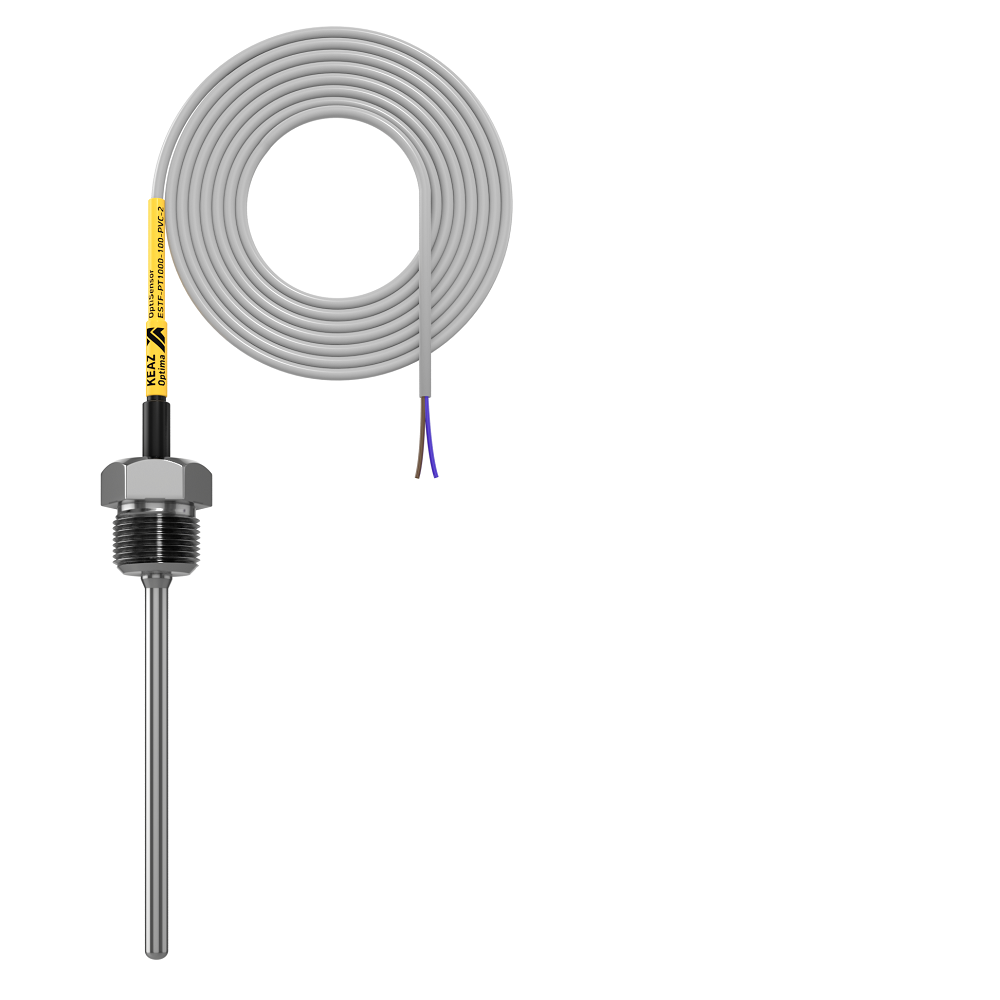 КЭАЗ Датчик температуры погружной OptiSensor ESTF-PT1000-100-PVC-2. фото