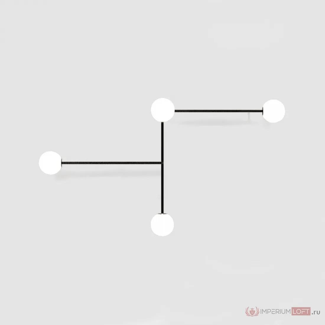 ImperiumLoft Настенный светильник LINES 4 черный фото