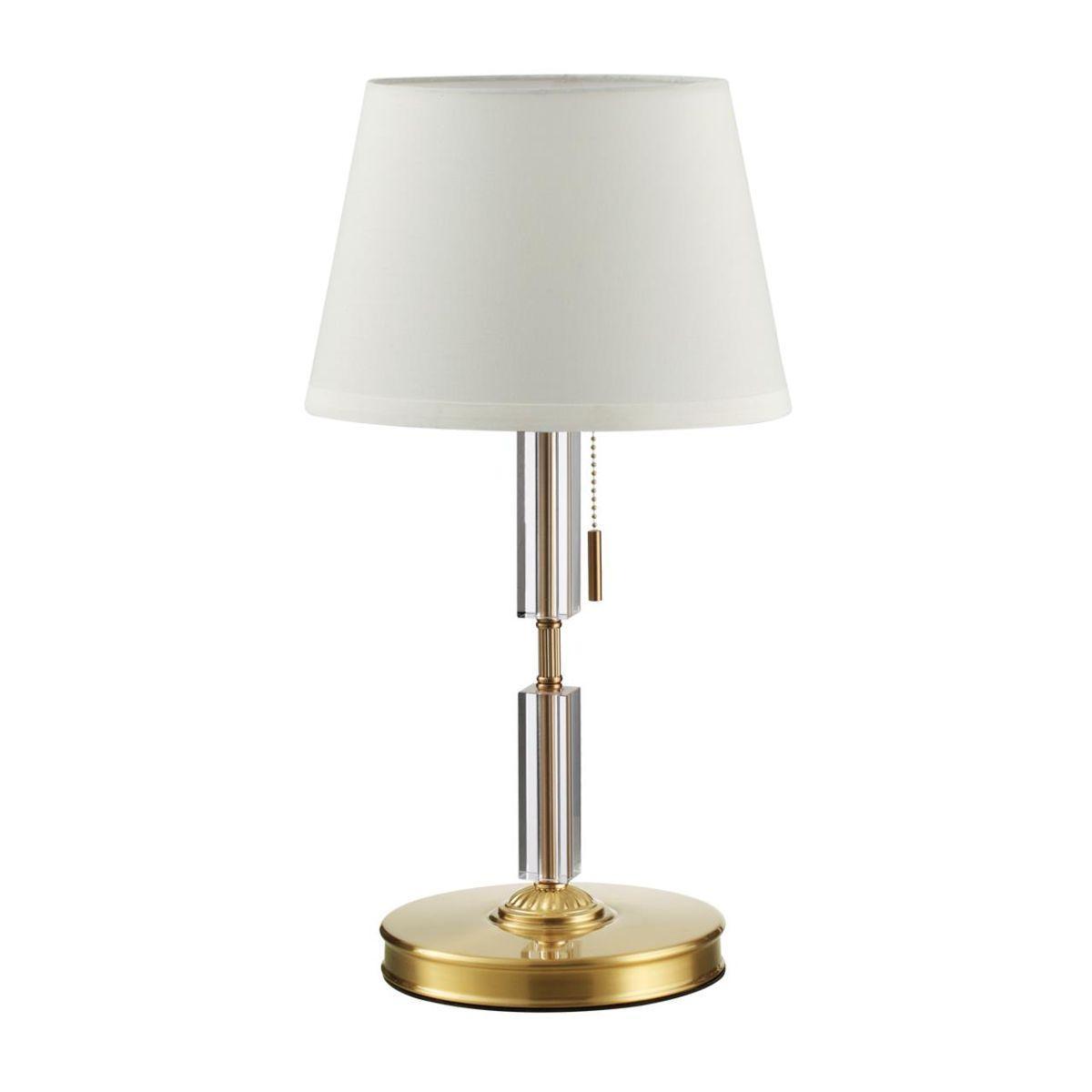 Odeon Light 4894/1T MODERN ODL_EX22 55 бронзовый/белый/абажур ткань Настольная лампа E27 1*60W LONDON фото
