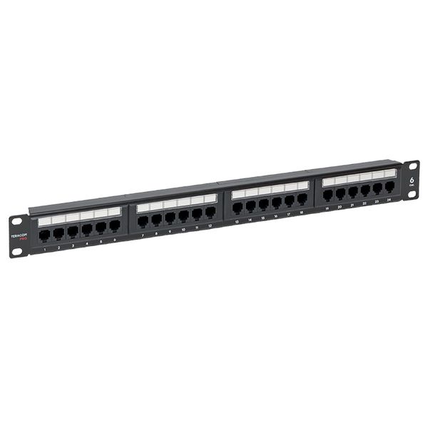 EKF Патч-панель TERACOM PRO 19'' Cat.6 1U неэкранированная UTP 24 порта RJ-45 Dual IDC фото