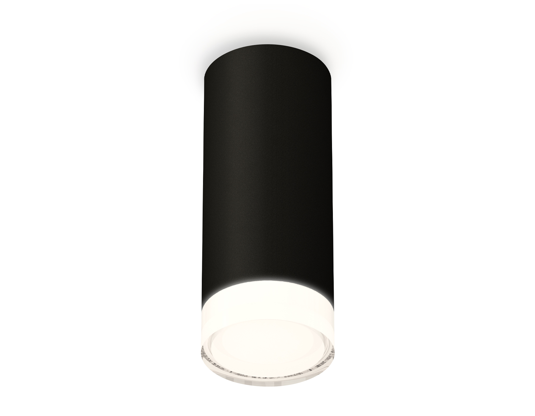Ambrella Комплект накладного светильника с акрилом XS7443014 SBK/FR/CL черный песок/белый матовый/прозрачный MR16 GU5.3 (C7443, N7160) фото