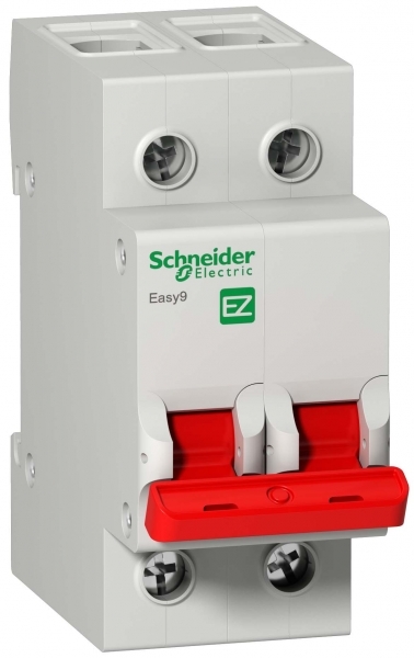 Schneider Electric EASY 9 Выключатель нагрузки 2P 63А фото