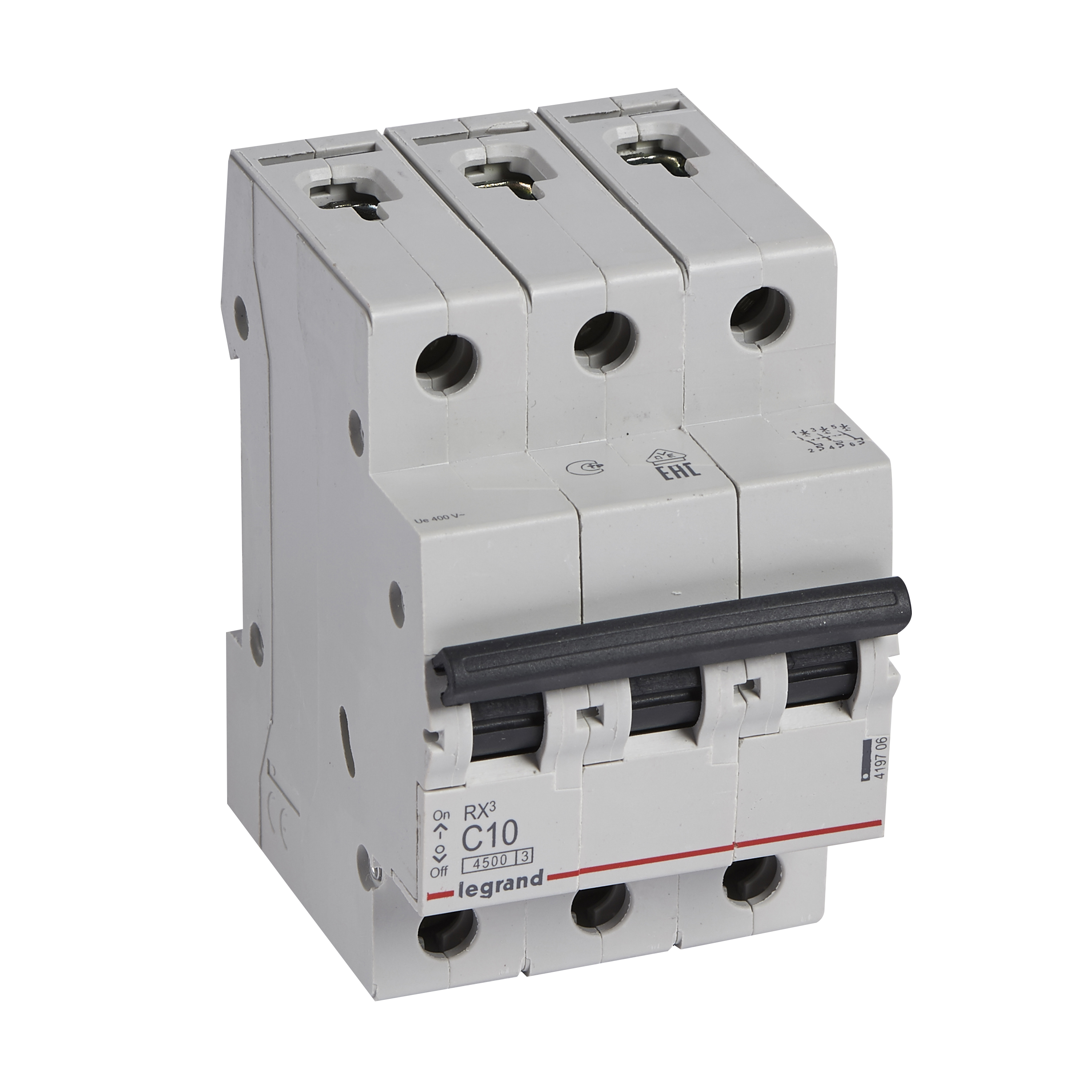 Legrand RX3 Автоматический выключатель 3P 10А (C) 4,5kA. фото