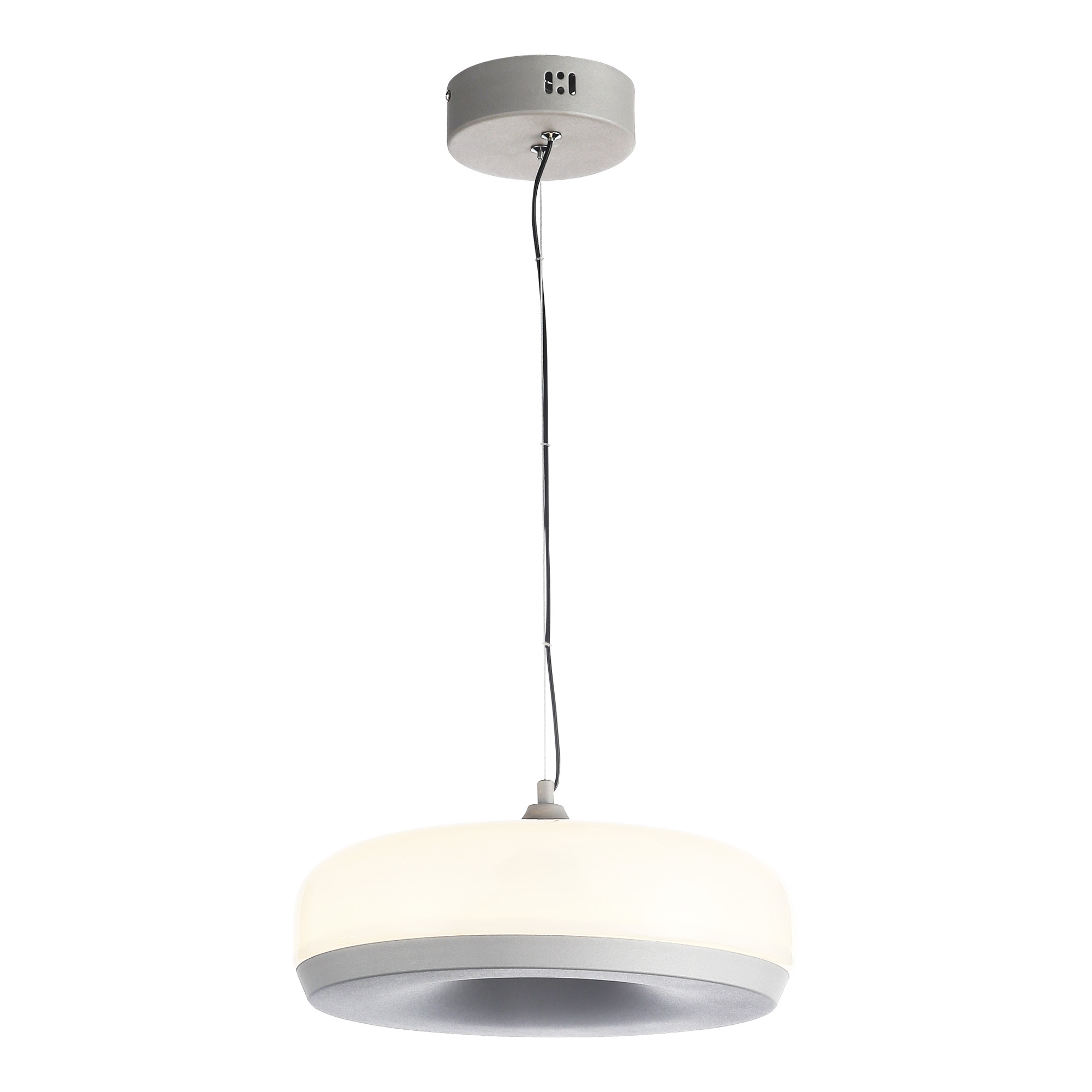 ST LUCE SL6014.503.01 Светильник подвесной Серый/Молочный LED 1*42W 3000K фото