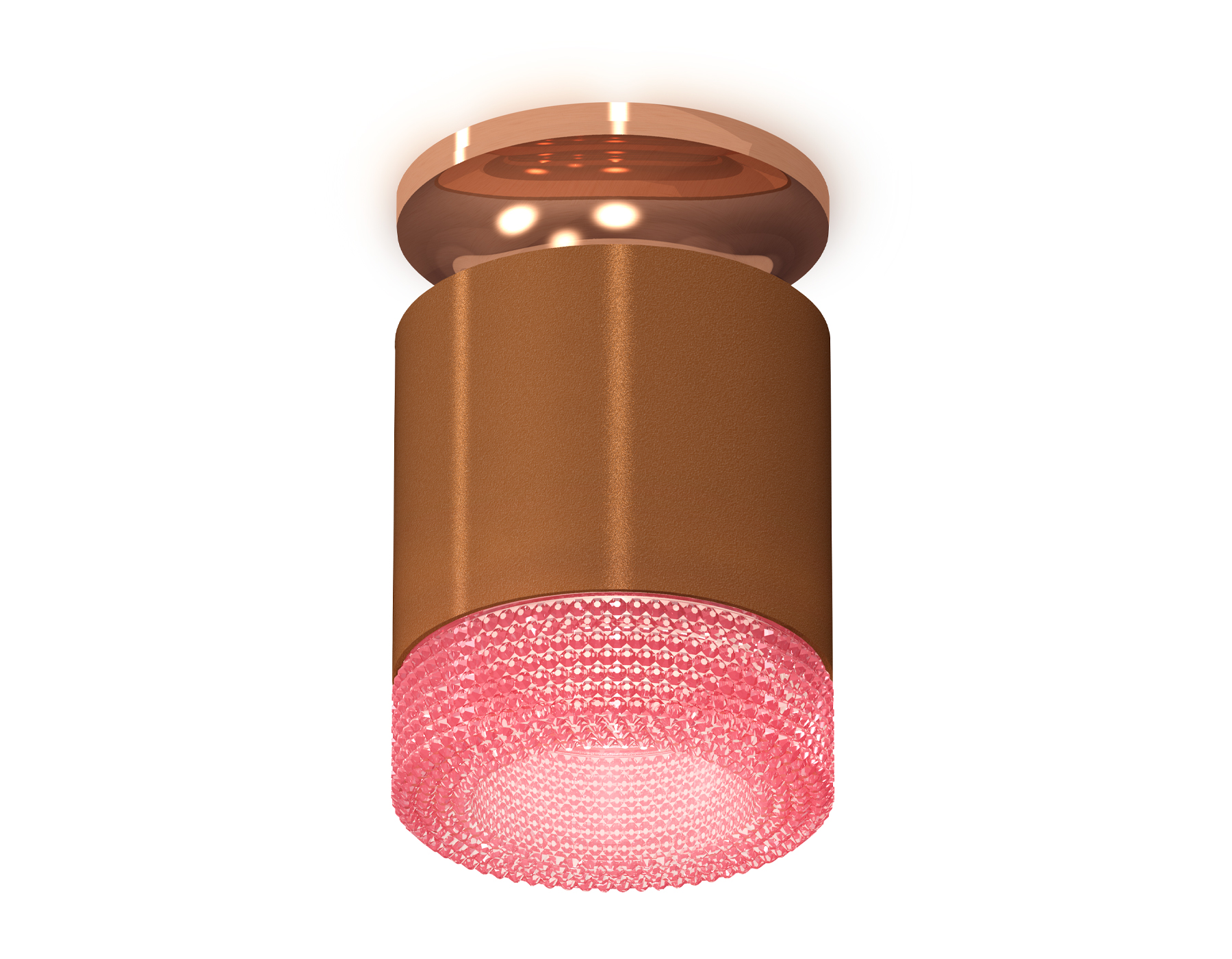 Ambrella Комплект накладного светильника с композитным хрусталем XS7404142 SCF/PPG/PI кофе песок/золото розовое полированное/розовый MR16 GU5.3 (N7930 фото