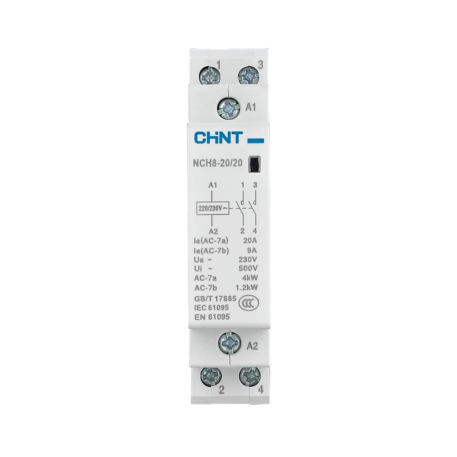 CHINT Контактор модульный NCH8-25/11 25A 1НЗ+1НО AC220/230В 50Гц (R) фото