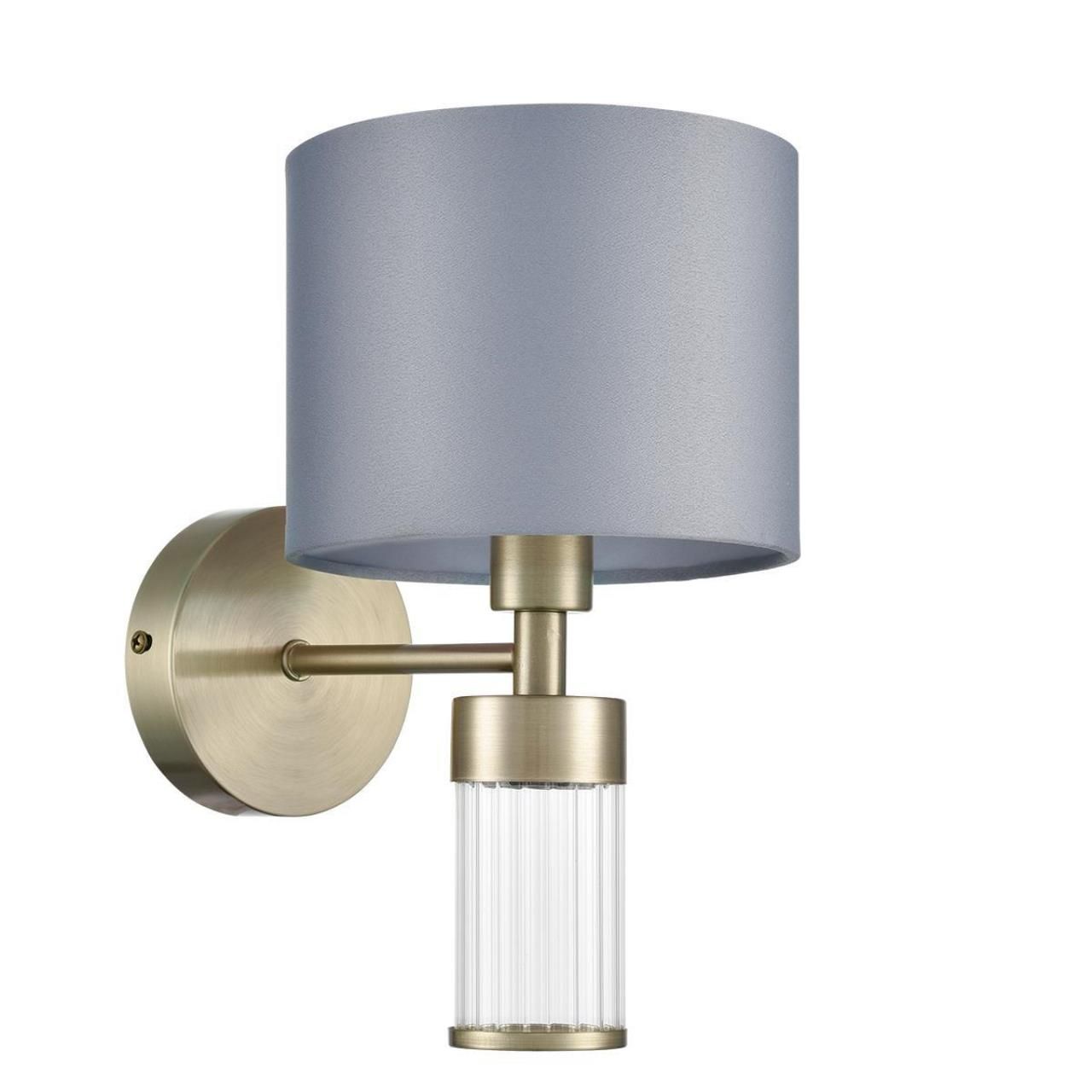 Lumion 8108/1W MODERNI LN25 латунь титаниум/серый, металл/текстиль/стекло Бра E14 40W 220V DAMONA фото