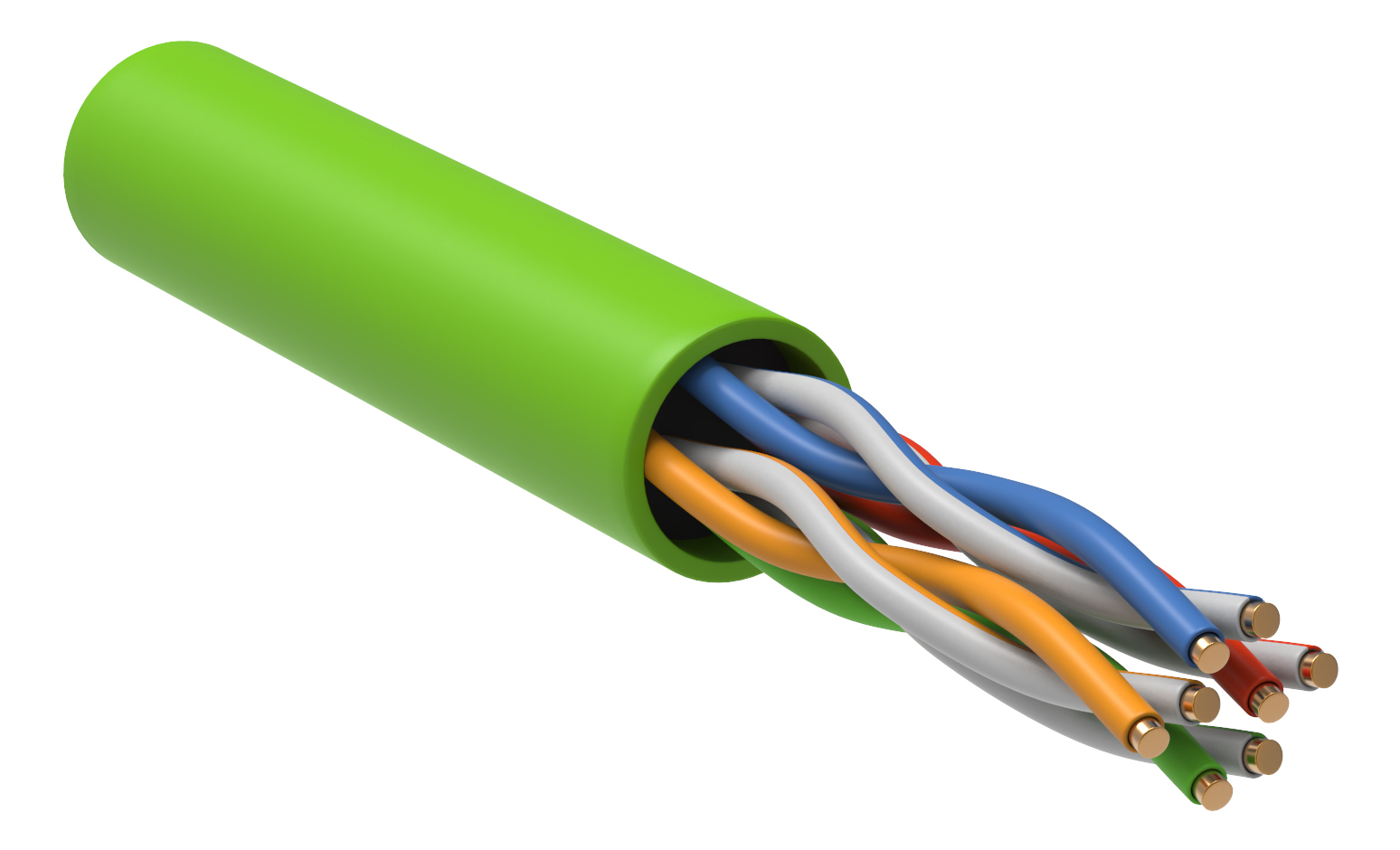 IEK ITK Кабель связи витая пара U/UTP, кат.5E 4x2х24AWG solid,LSZH нг(А)-HFLTx, 305м, зеленый фото