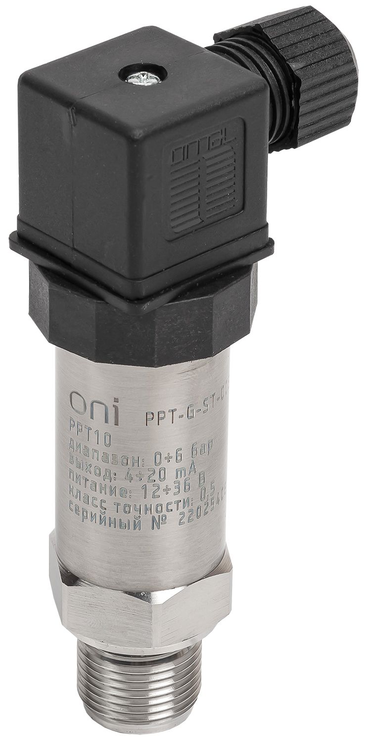 IEK ONI Преобр. давл. PPT10 0,5% 0-6Бар 4-20мА M20 DIN43650. фото