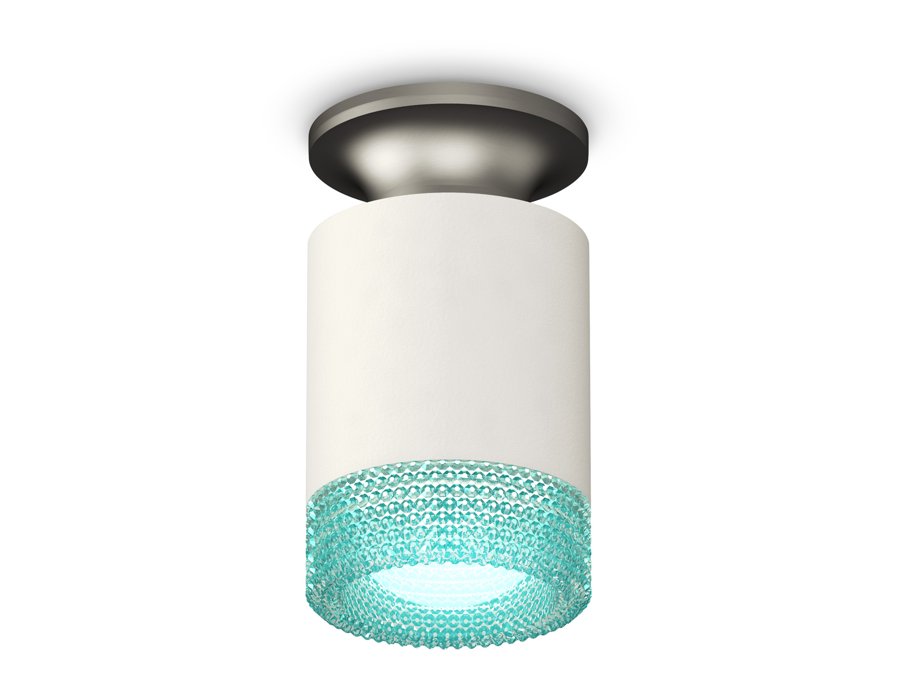Ambrella Комплект накладного светильника XS6301162 SWH/MCH/BL белый песок/матовый хром/голубой MR16 GU5.3 (N6904, C6301, N6153) фото