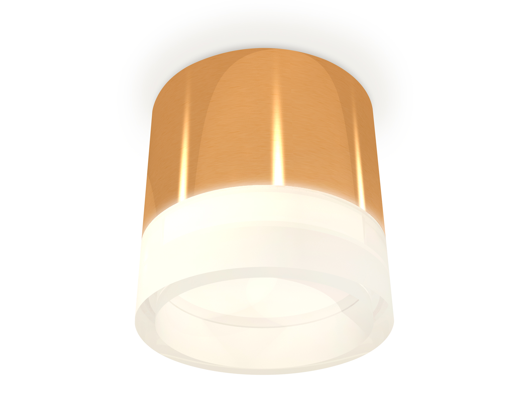 Ambrella Комплект накладного светильника с акрилом XS8121010 PYG/FR золото желтое полированное/белый матовый GX53 (C8121, N8401) фото