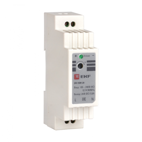 EKF Блок питания 24В DR-15W-24 PROxima фото
