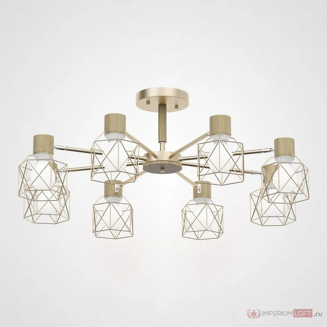 ImperiumLoft Потолочная люстра CORF B3 Champagne 8 lamps фото