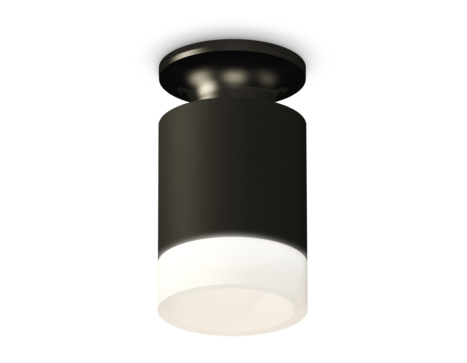Ambrella Комплект накладного светильника XS6302111 SBK/PBK/FR черный песок/черный полированный/белый матовый MR16 GU5.3 (N6902, C6302, N6248) фото