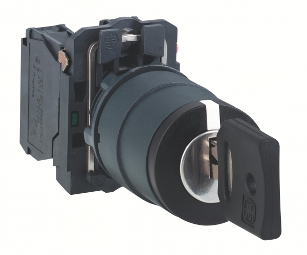Schneider Electric XB5 Переключатель 22мм 3 позиции с ключем фото