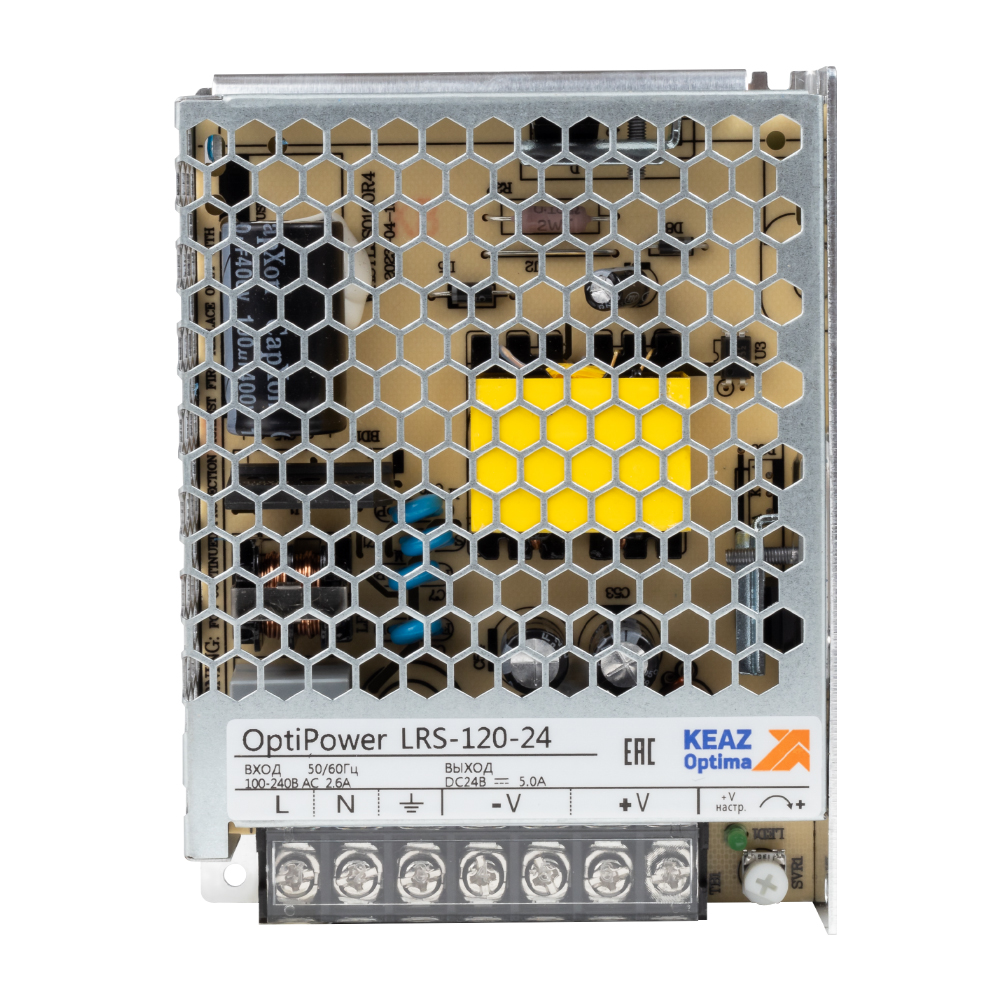 КЭАЗ Блок питания панельный OptiPower LRS 120-24 5A. фото