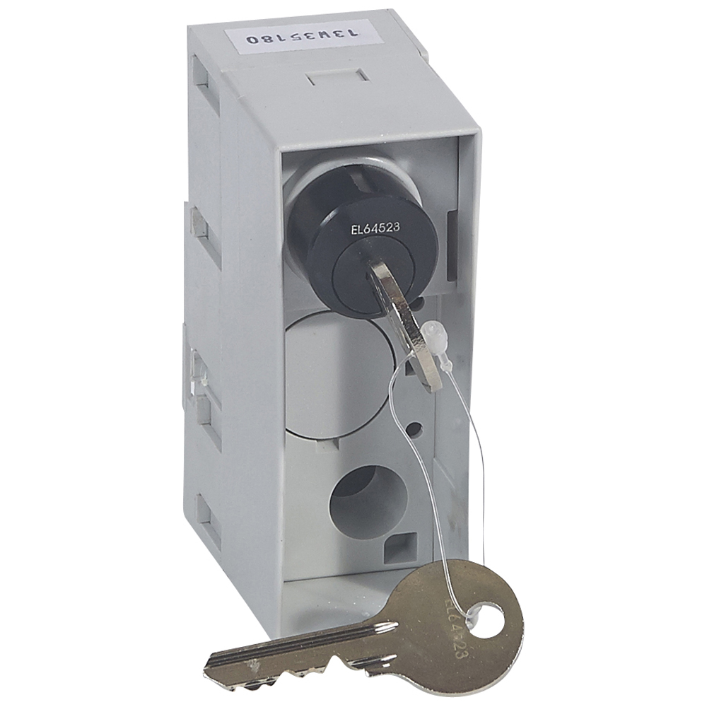 Legrand Блокиратор Ronis для моторизированных выкатных DPX - для механизма Debro-lift 2 ключа. фото
