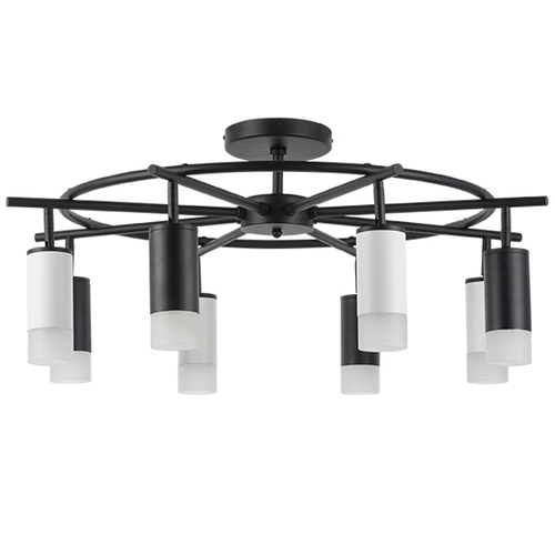 Lightstar LR7183743641 Люстра RULLO 8х50W GU10 ЧЕРНЫЙ/БЕЛЫЙ (571718+214437-4+214436-4+202431-8), шт фото