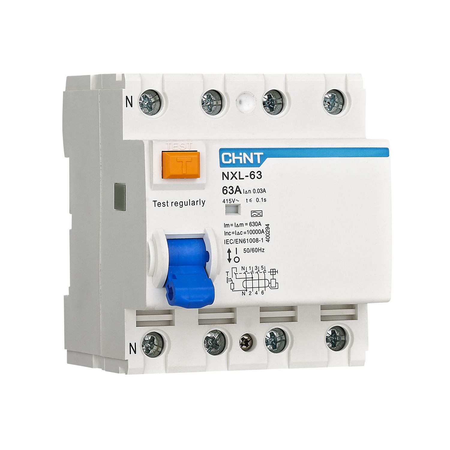 CHINT УЗО NXL-63 6kA 3P+N 32A 30mA A (R) фото