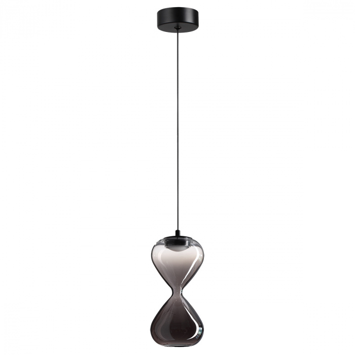 Odeon Light 5092/4L PENDANT ODL25 415 черный/прозрачн/дымчатый градиент/металл/стекло Подвес LED 4W 4000K 388Лм GLESSI фото