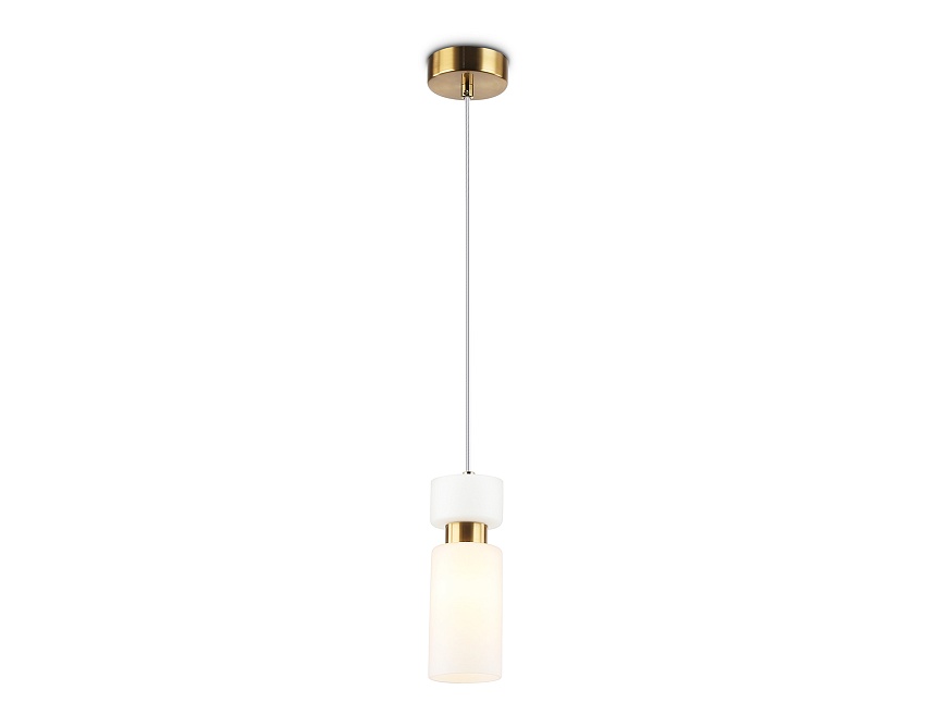 Ambrella Светильник подвесной LH56122 BS/FR латунь/белый матовый E14 max 40W D65*1500 фото