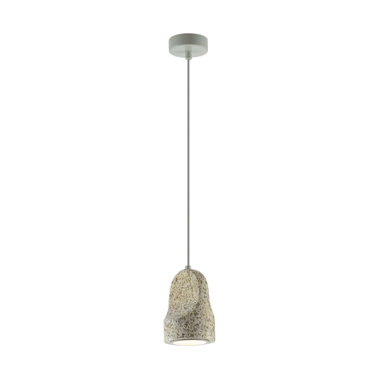 Odeon Light 7010/1C L-VISION ODL25 Подвесной светильник серый/камень IP20 LED 1*5W 3000K 220V PIETRA фото