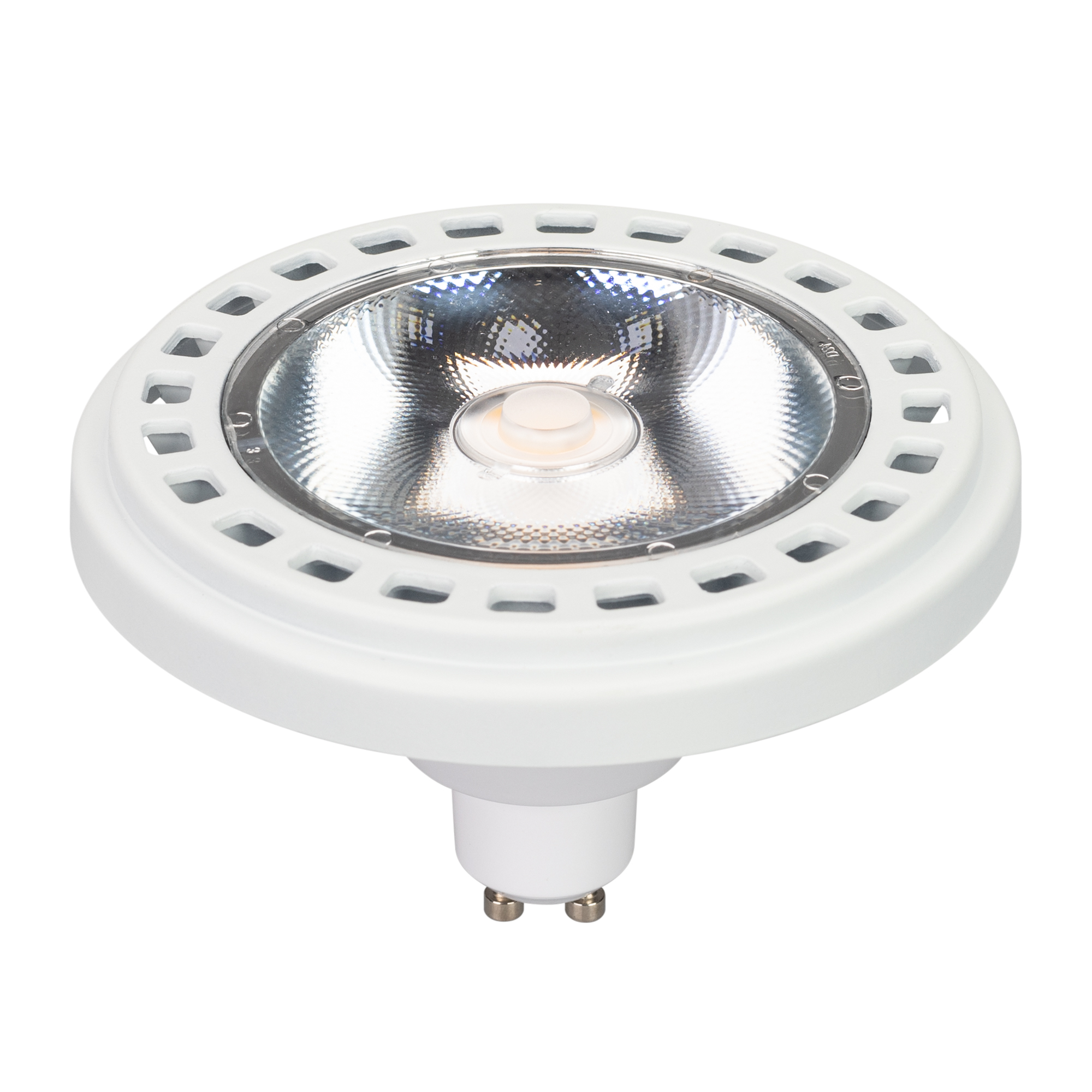 Arlight Лампа AR111-UNIT-GU10-15W-DIM Warm3000 (WH, 24 deg, 230V) (Металл) фото
