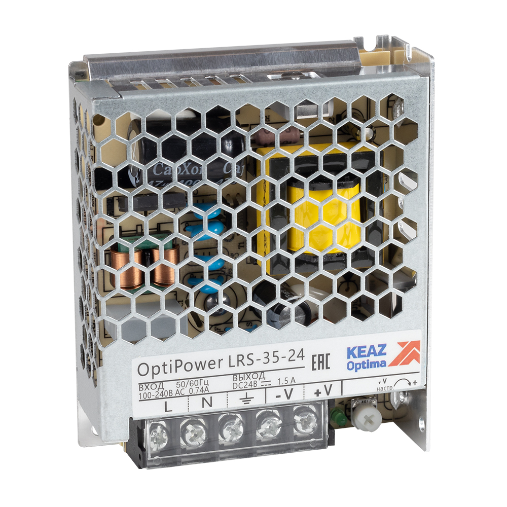 КЭАЗ Блок питания панельный OptiPower LRS 35-24 1.5A. фото