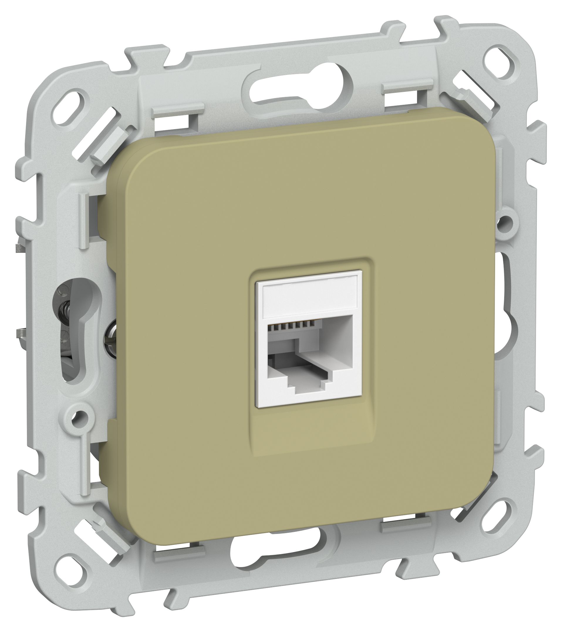 IEK FLITE Оливковый Розетка компьютерная RJ45 категория 6 UTP фото