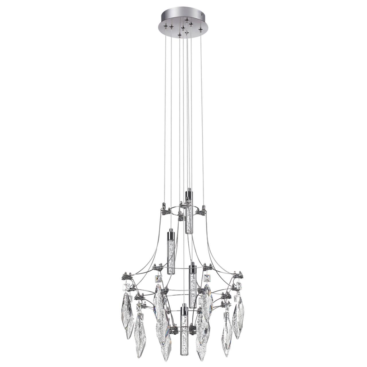 Odeon Light 6699/35L CLASSIC ODL_EX25 Подвесной светильник металл/хрустальметалл/нерж сталь IP20 LED 35W 4000K 220-240V FLAMENCO фото