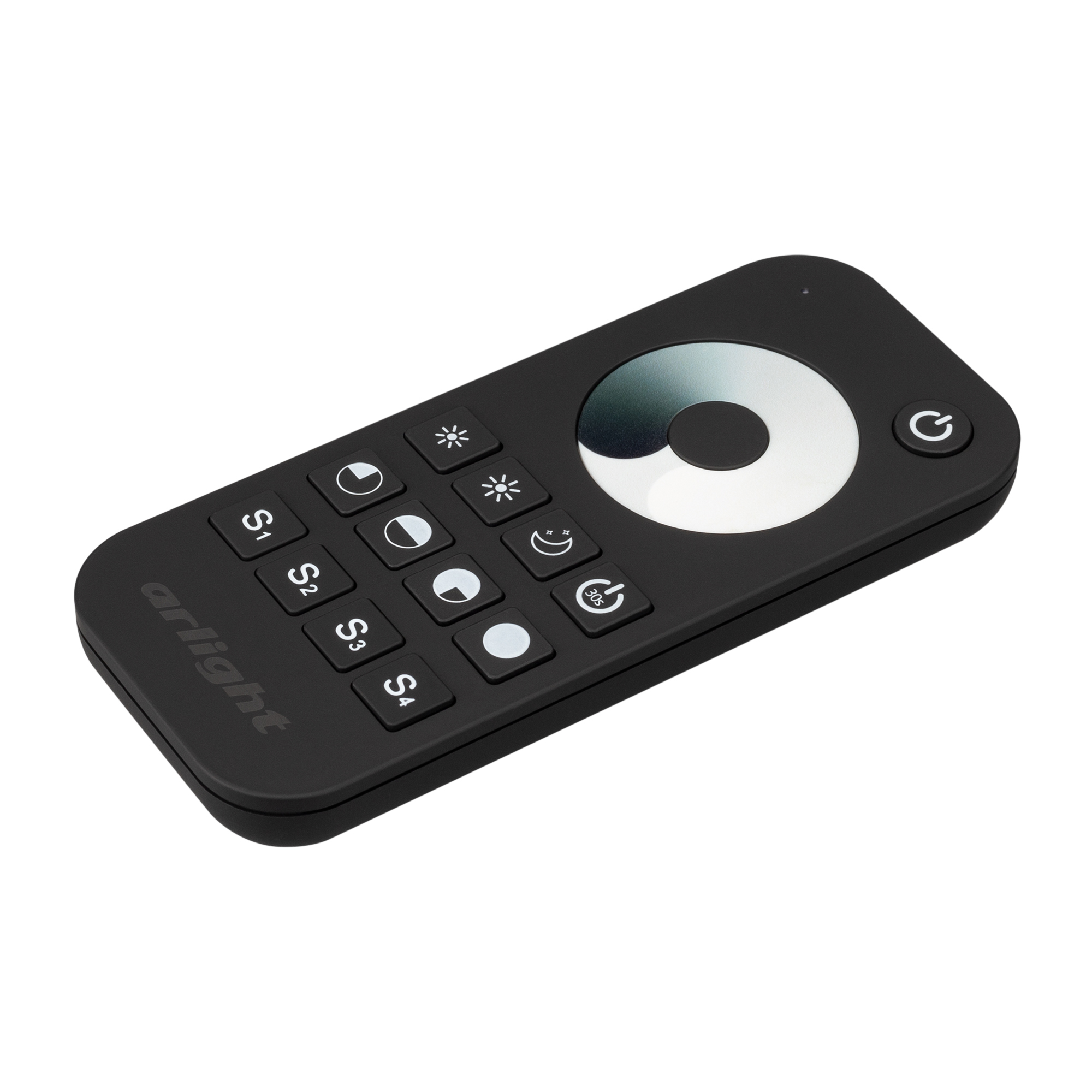 Arlight Пульт SMART-R24-DIM Black (1 зона, 2.4G) (IP20 Пластик, 5 лет) фото