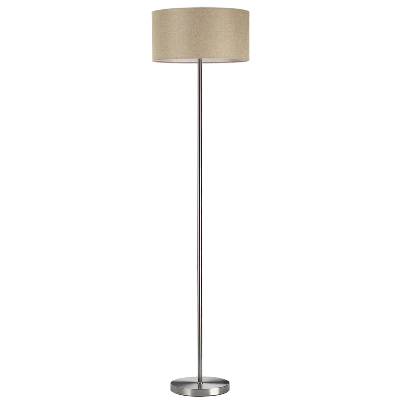 Lumion 8250/2F MODERNI LN25 000  никель/бежевый, металл/текстиль Торшер Е27 2*60W 220V NIKKI фото