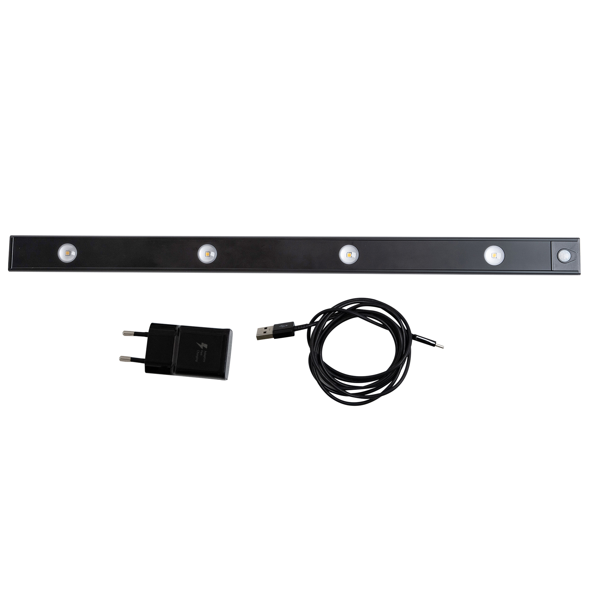 Uniel ULI-F50-5W/4000K SENSOR IP40 BLACK Светильник  светодиодный для мебели с сенсором движения и освещенности.  600мм. ТМ Uniel фото