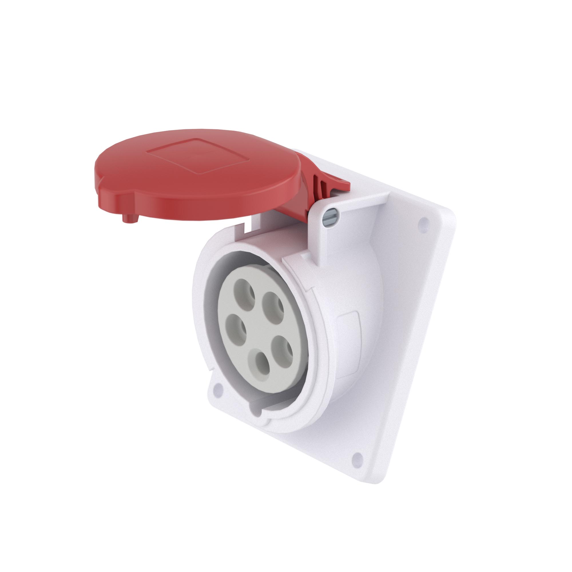 DKC Розетка панельная с наклоном PAS IP44 16А 3P+E+N 400В фото