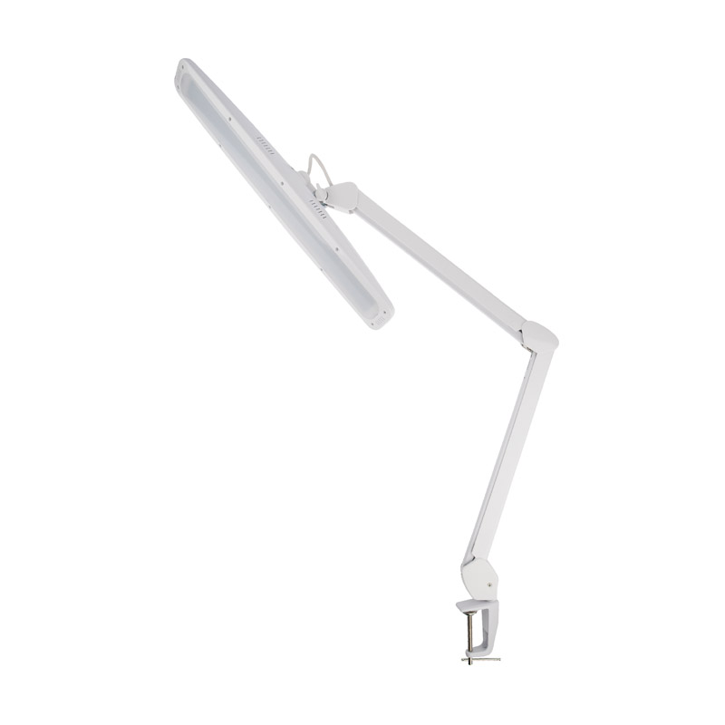 REXANT Настольная лампа на струбцине 84LED, регулятор яркости, белая. фото