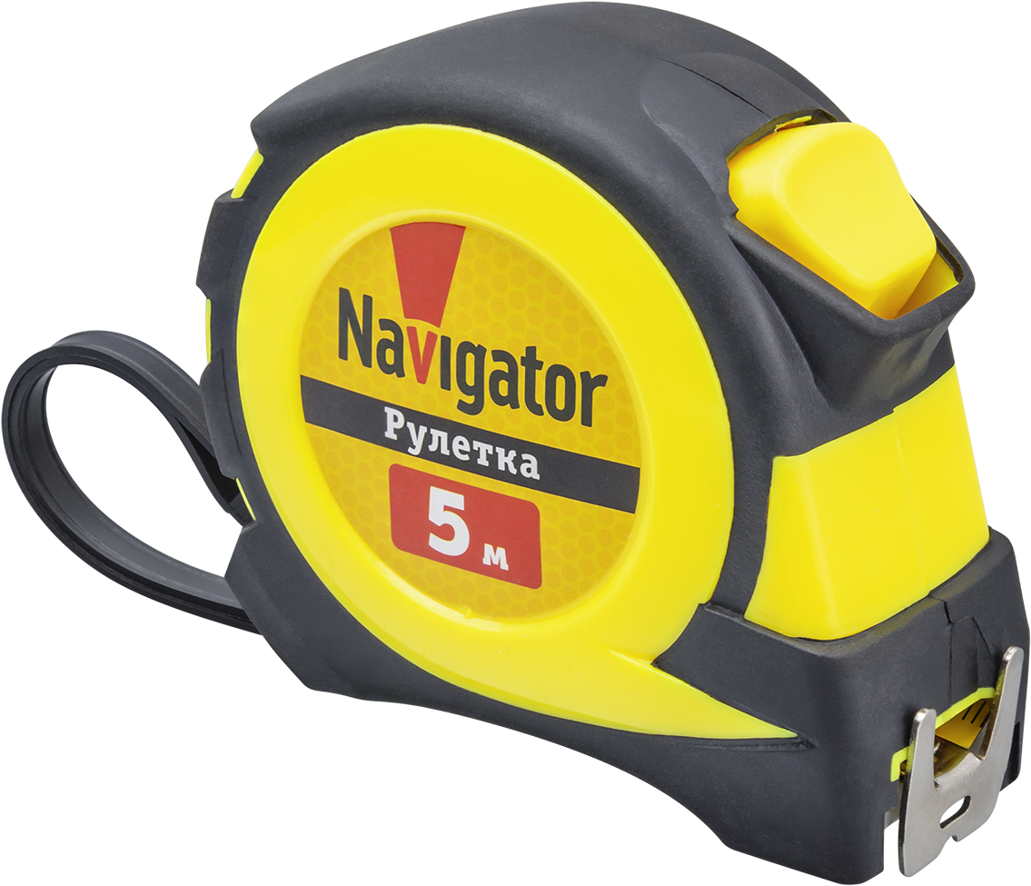 Рулетка Navigator NMT-Ru02-A-5-19 (автостоп, 5 м*19 мм) (120/12/1)