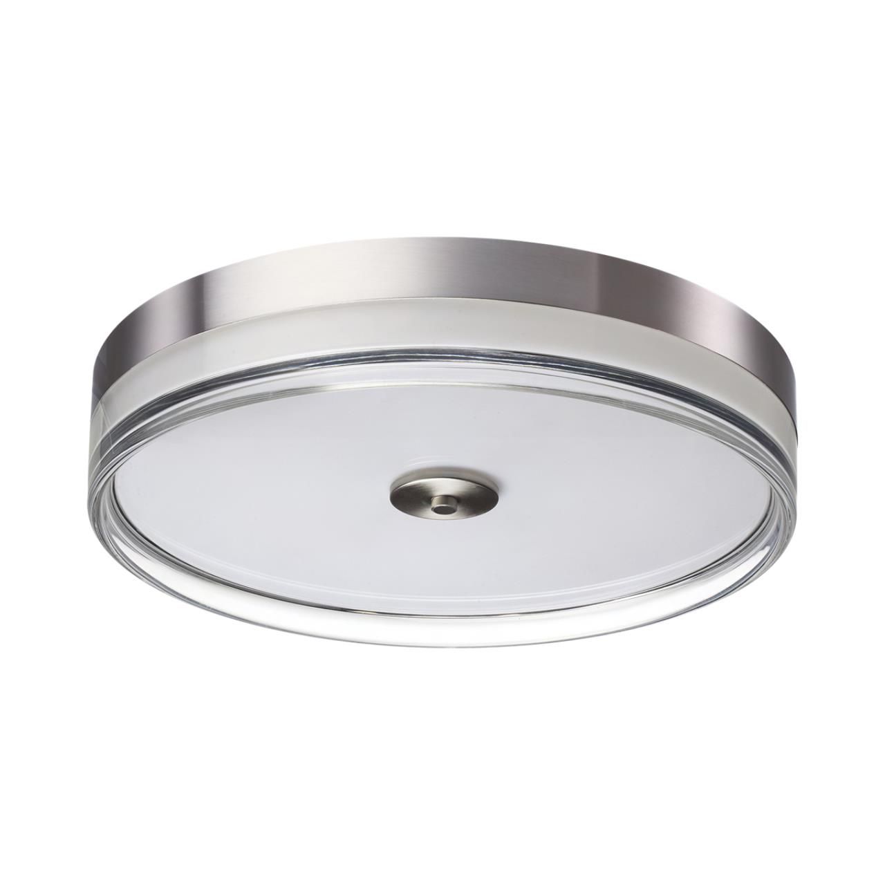 Sonex 7727/76L MITRA LED SN Светильник металл/акрил/никель/прозрачный LED 76Вт 4000K D400 IP20 ETERNA фото