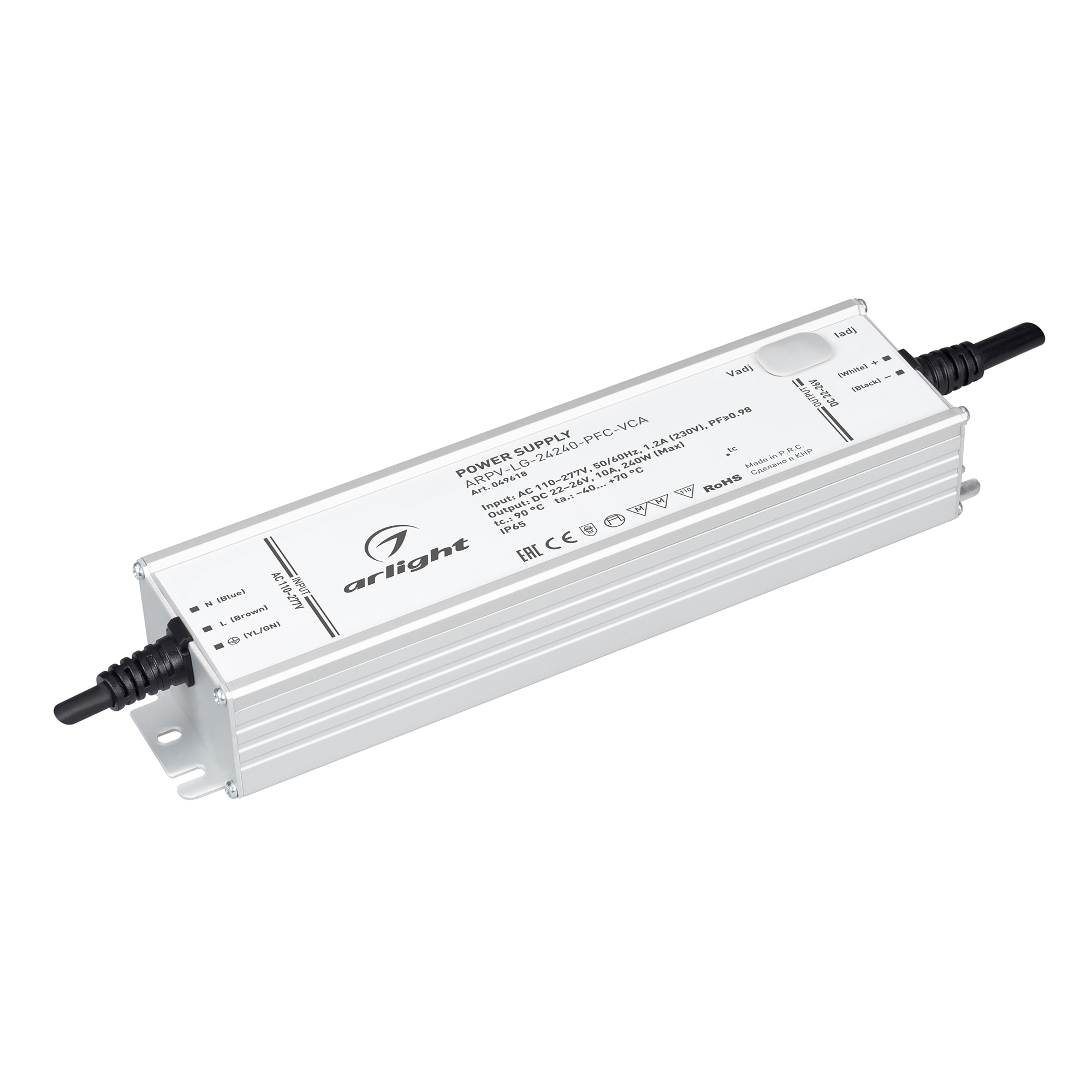 Arlight Блок питания ARPV-LG-24240-PFC-VCA (22-26V, 10A, 240W) (IP65 Металл, 5 лет) фото