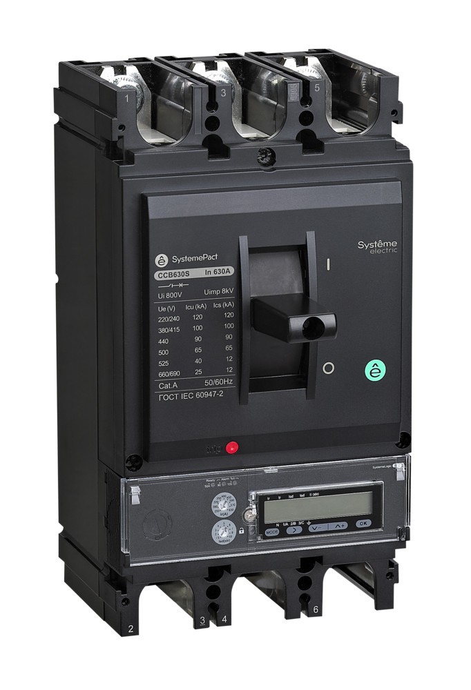 Systeme Electric Автоматический выключатель SYSTEMEPACT CCB630 36KA 3P3D S5.3E 630A рычаг фото
